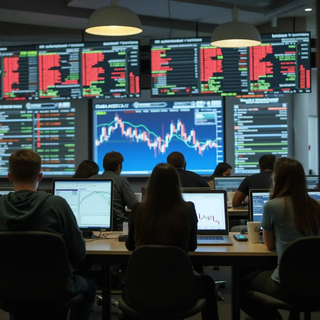 Simulación de mercado en laboratorio financiero