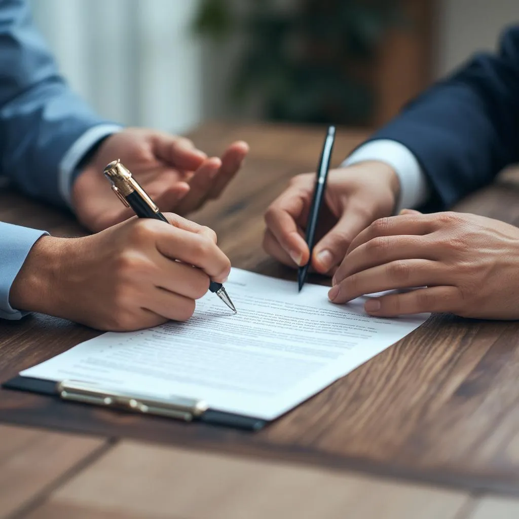 Firma de acuerdo de inversión